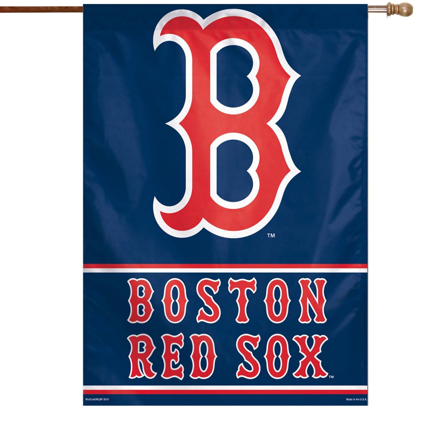 WinCraft Boston Sox 28" x 40" B Logo Single-Sided Vertical Banner                                                                - view number 1